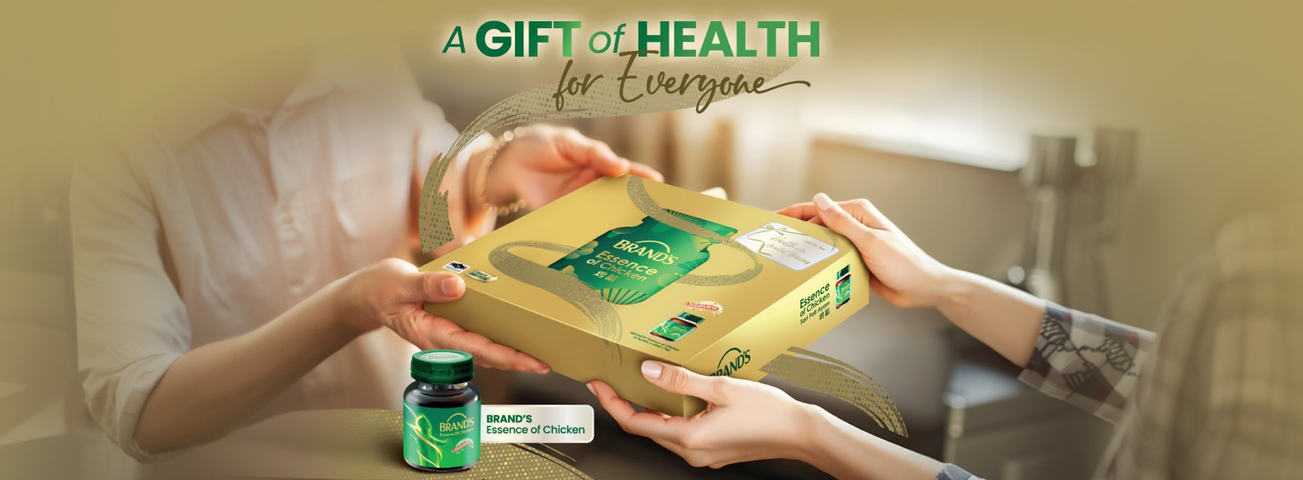 Share care and vitality with BRAND’S® Essence of Chicken.